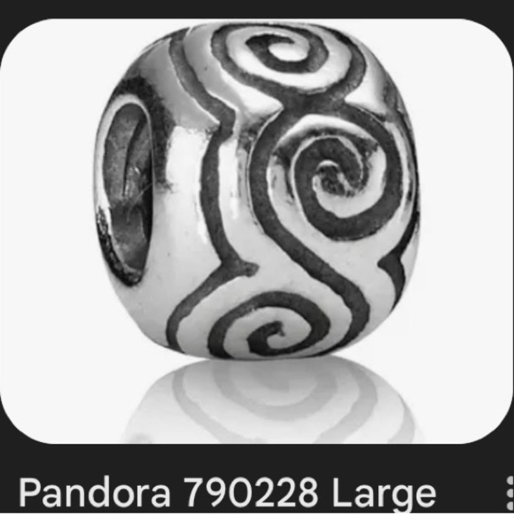 Pandora Silver Swirl Charm